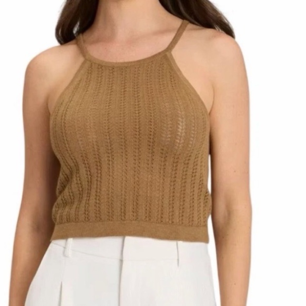 A new day Women’s Knit Halter Neck Crop Top